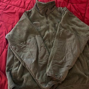 Sage green fleece jacket